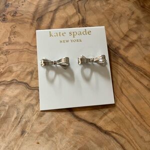 Kate Spade Double bow Earring set silver holiday gift
